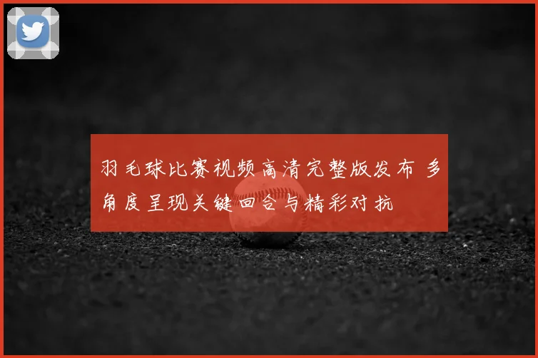 羽毛球比赛视频高清完整版发布 多角度呈现关键回合与精彩对抗